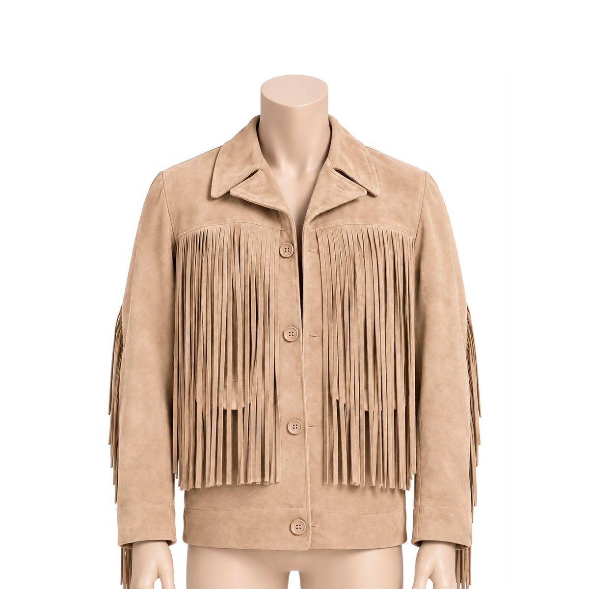 Chamarra de gamuza "Eagle Jacket" Beige