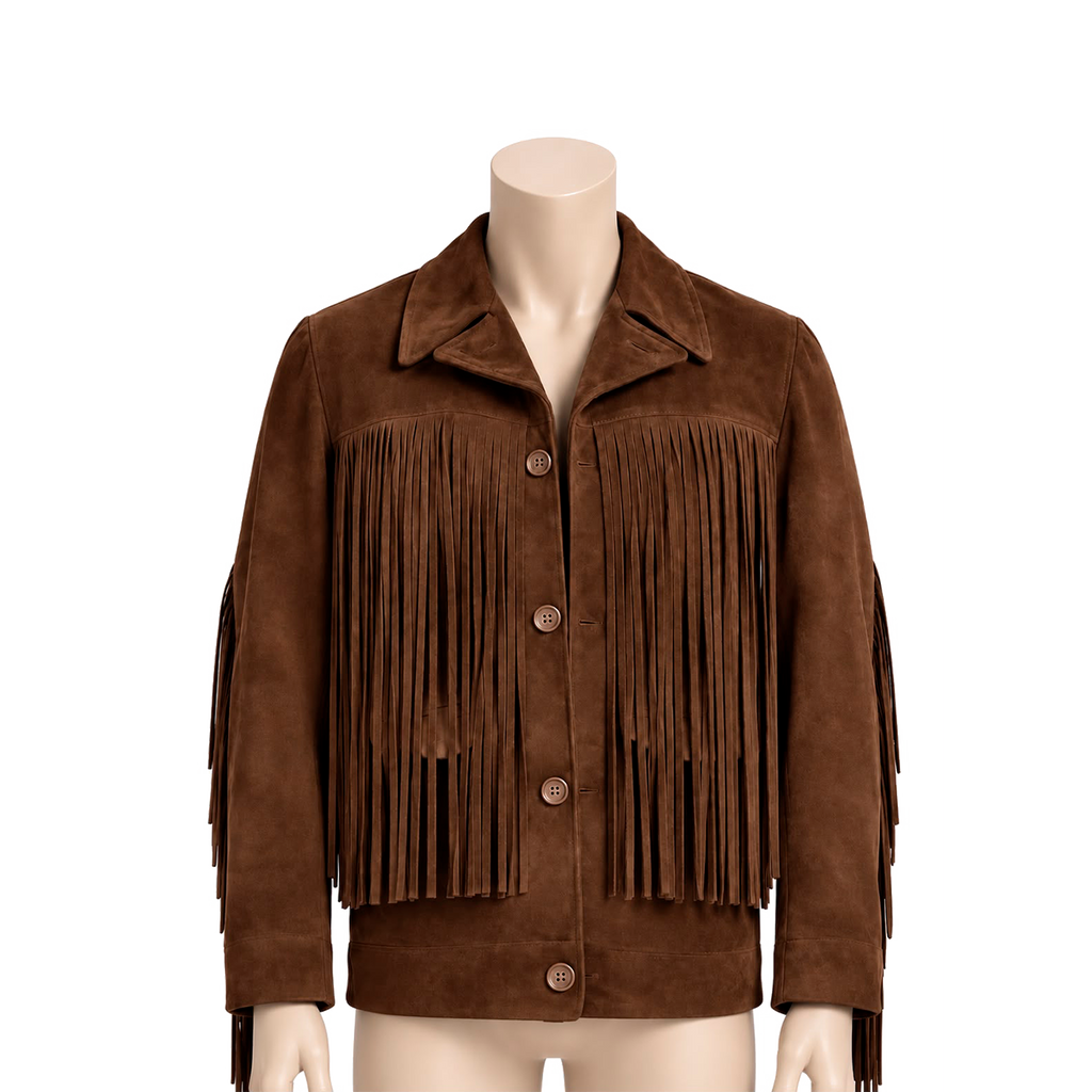 Chamarra de gamuza "Eagle Jacket" Café