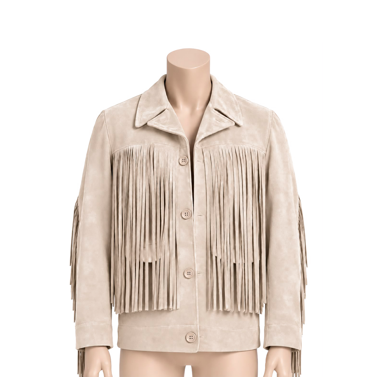 Chamarra de gamuza "Eagle Jacket" Hueso