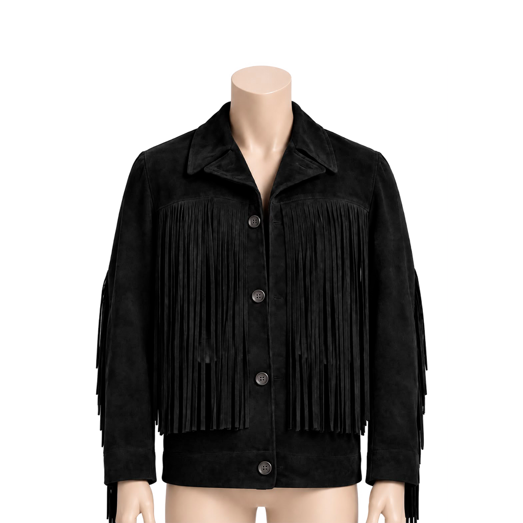 Chamarra de gamuza "Eagle Jacket" Negra
