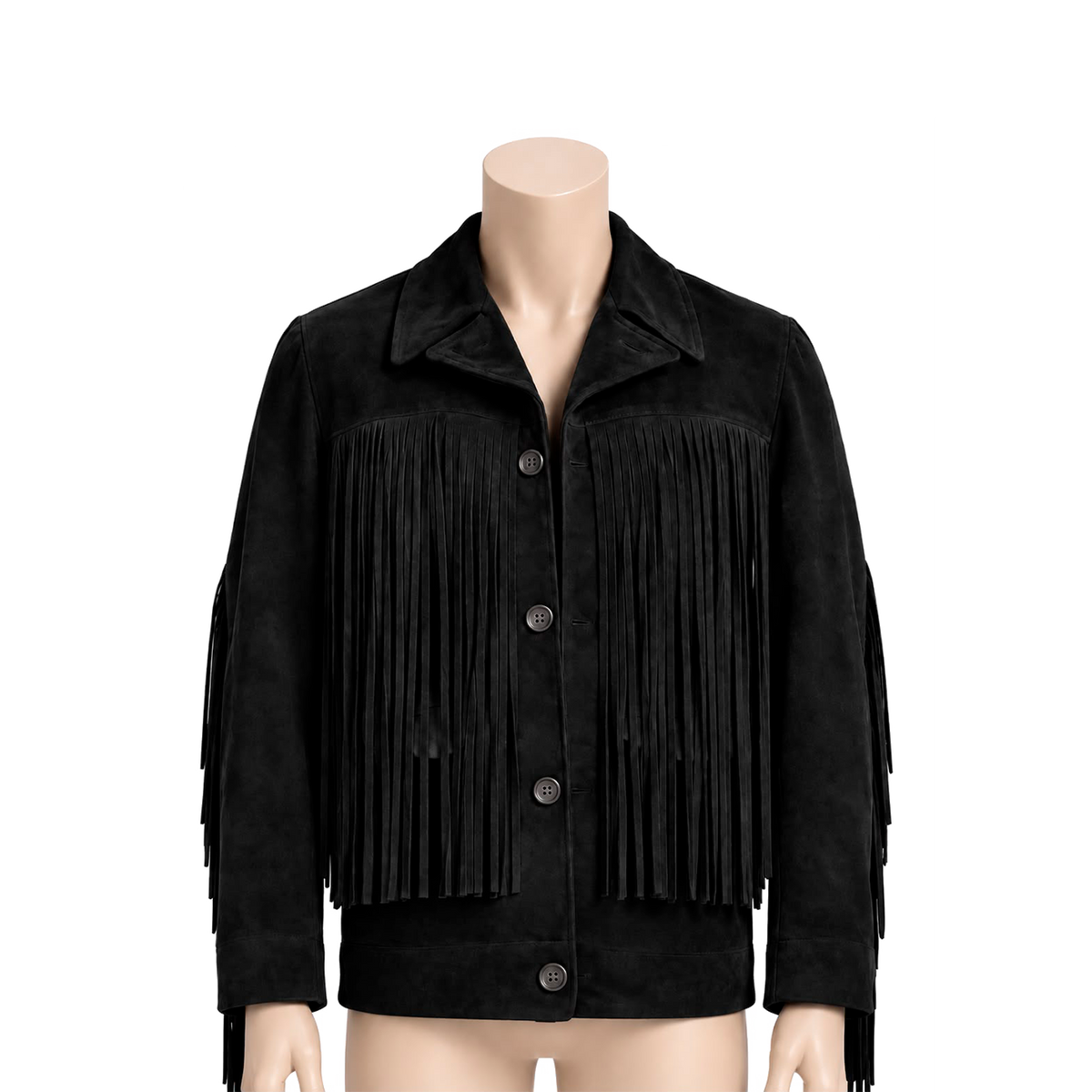 Chamarra de gamuza "Eagle Jacket" Negra