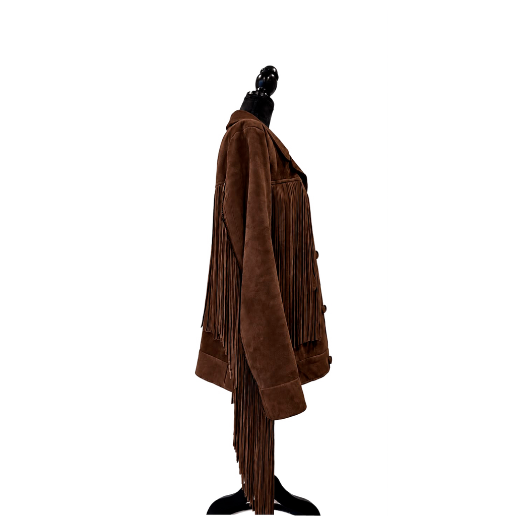Chamarra de gamuza "Eagle Jacket" Café